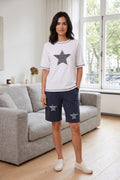 #FT74 Star Applique Shorts