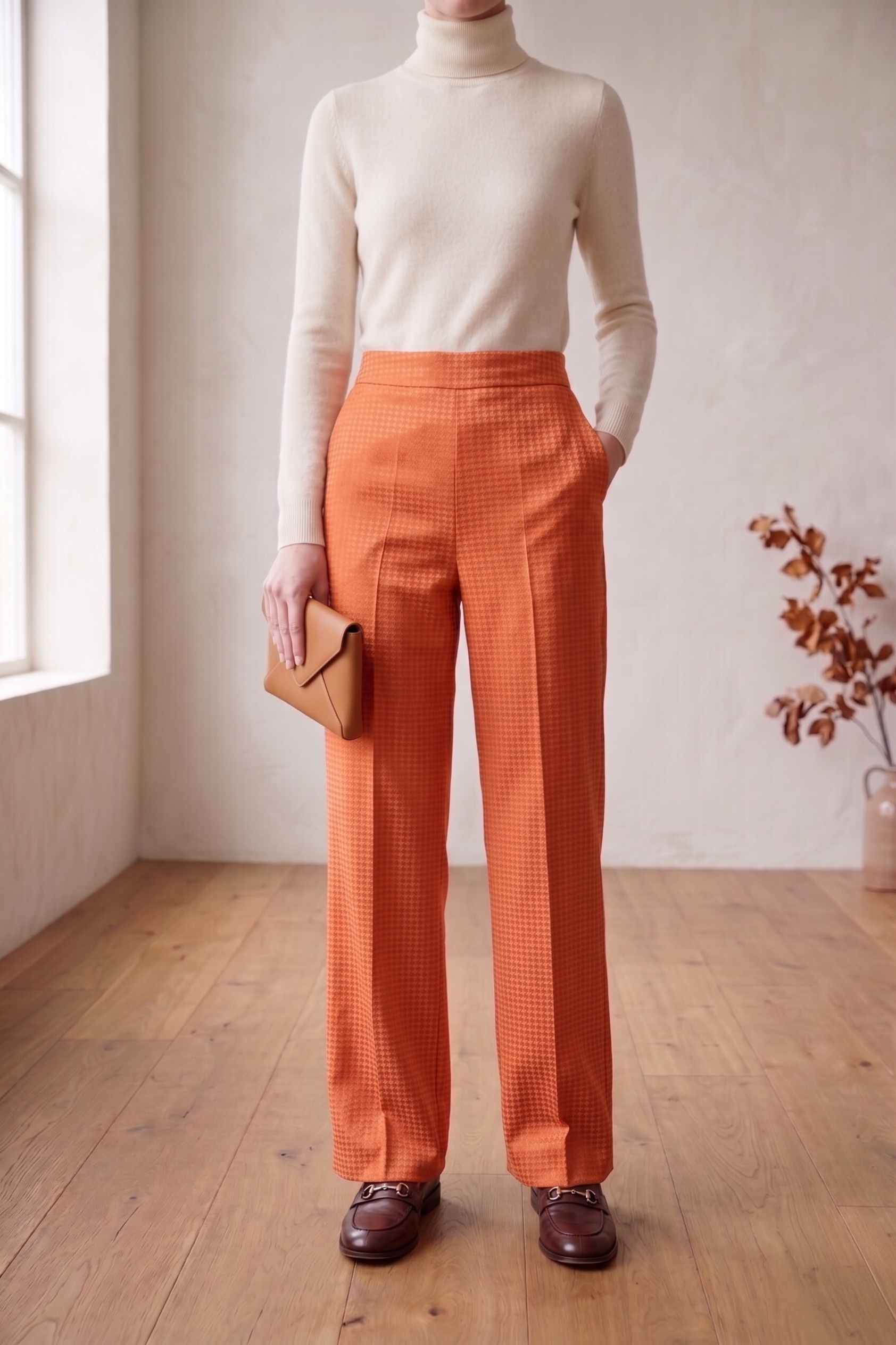 Premium Waffle Knit Wide Leg Pants | Wholesale Style #W09
