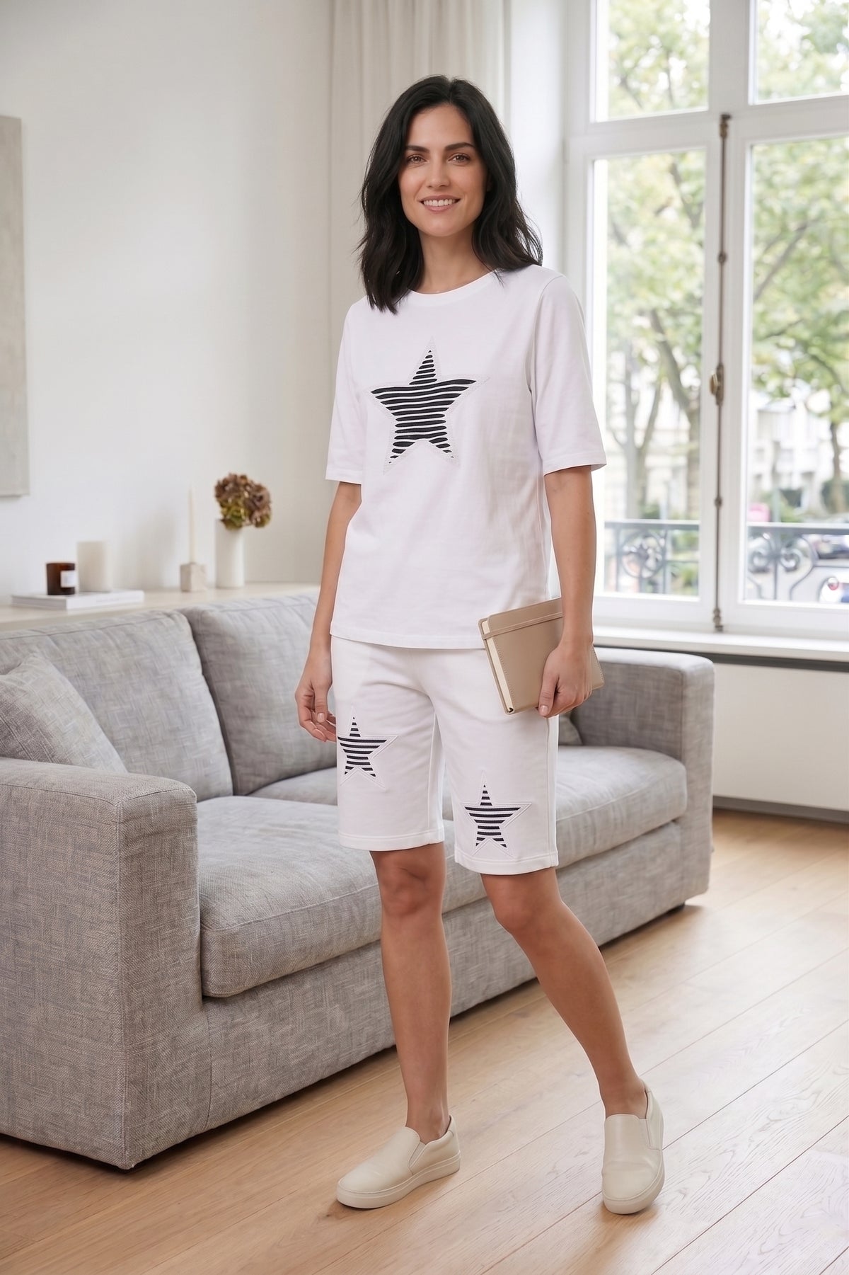 #FT74 Star Applique Shorts