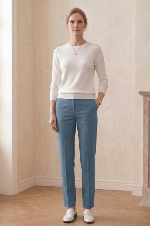 #5742 Stretch French Terry Slim Pants