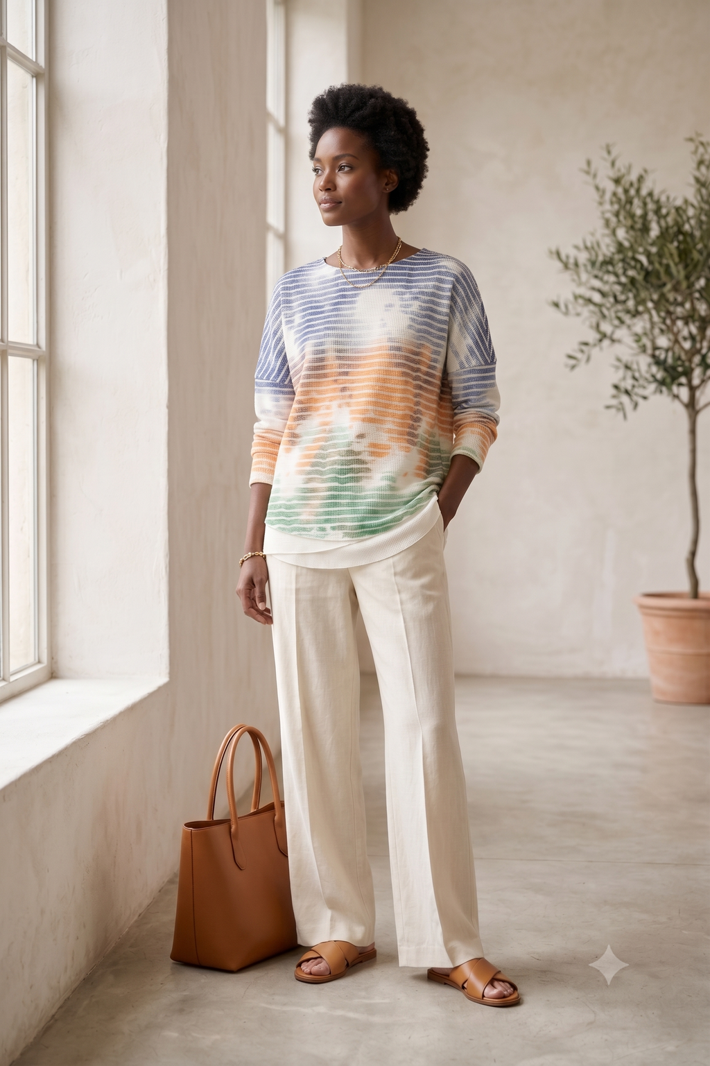 Wild Palms #8317 Multi Dyed Pullover (Wholesale)