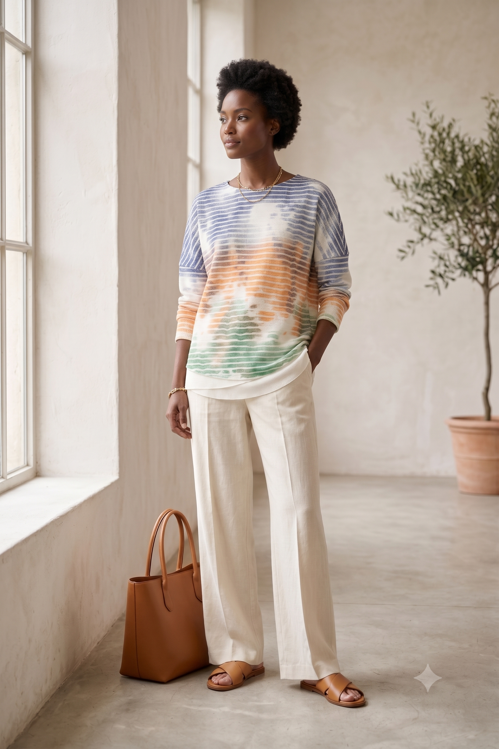 Wild Palms #8317 Multi Dyed Pullover (Wholesale)