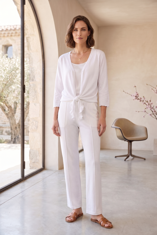#5725 Relax Ankle Pant - 100% Cotton Slub French Terry