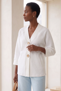 Style #8374 Wholesale Bubble Knit Bracelet Sleeve Big Button Cardigan - Multiple Colors