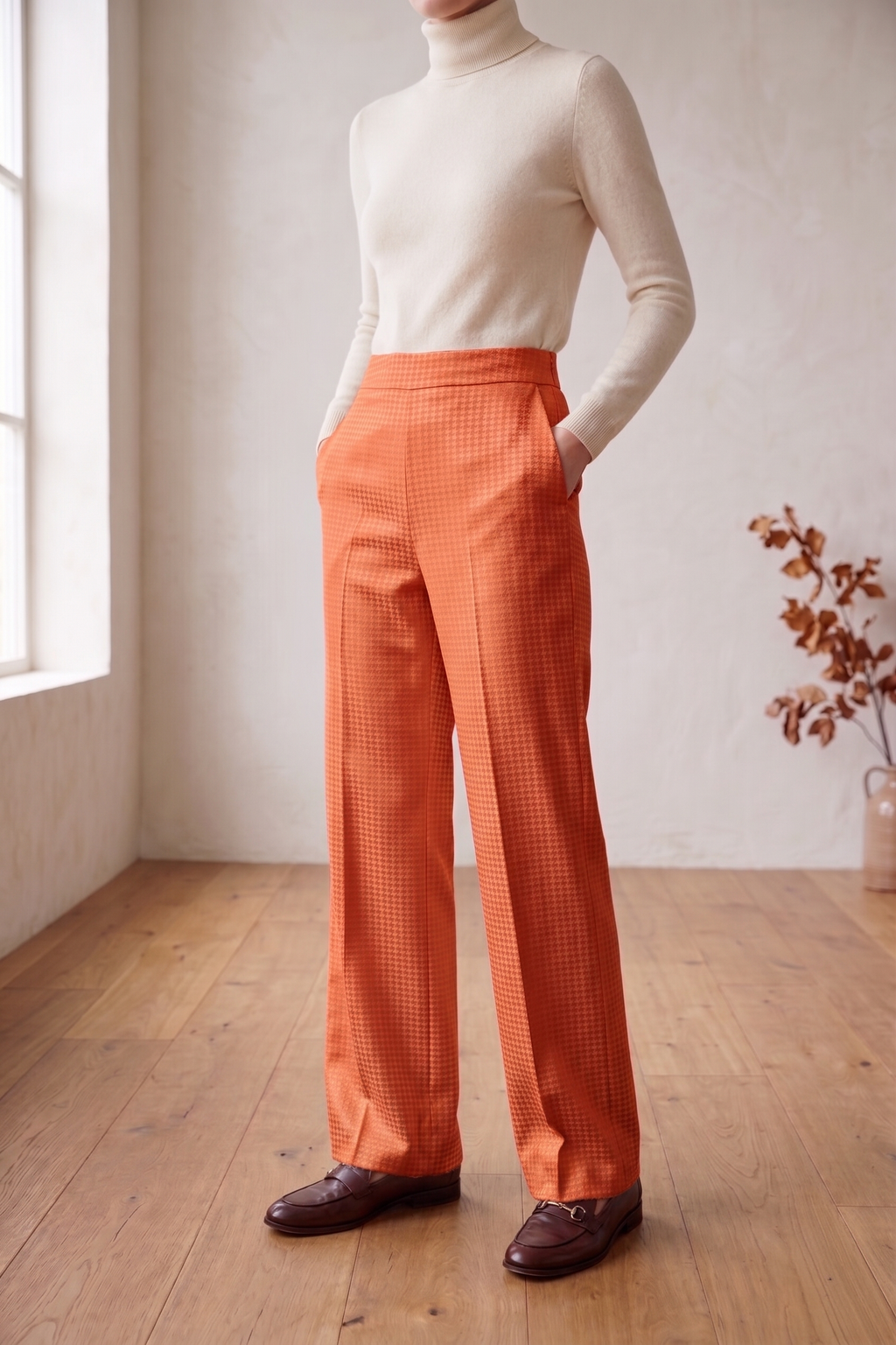 Premium Waffle Knit Wide Leg Pants | Wholesale Style #W09