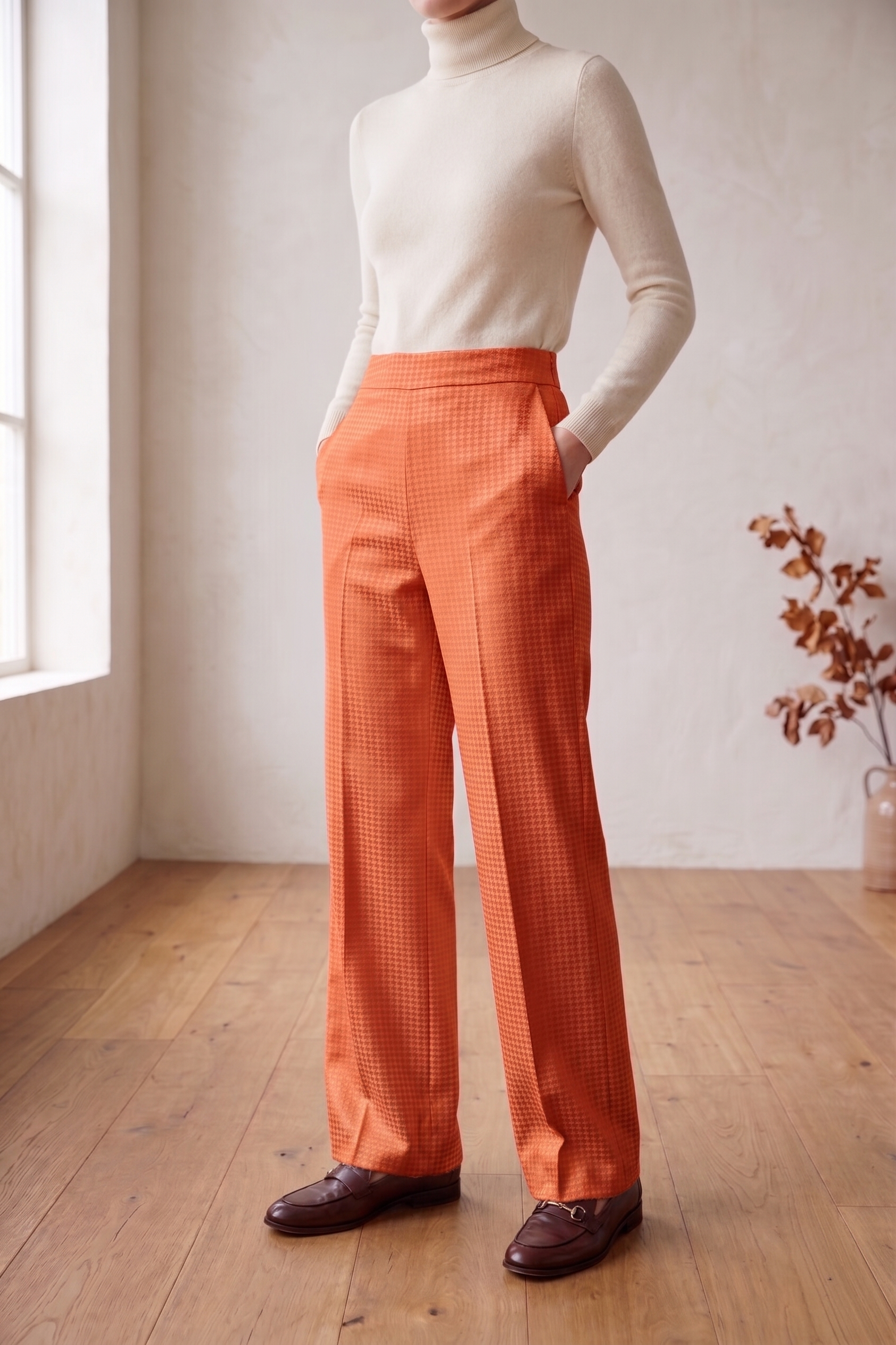 Premium Waffle Knit Wide Leg Pants | Wholesale Style #W09