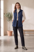 Women’s Stretch Denim Cargo Vest (#D44)